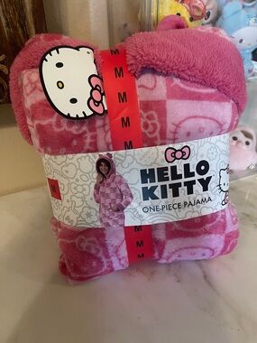 Hello Kitty Plush Pink One-Piece Pajama